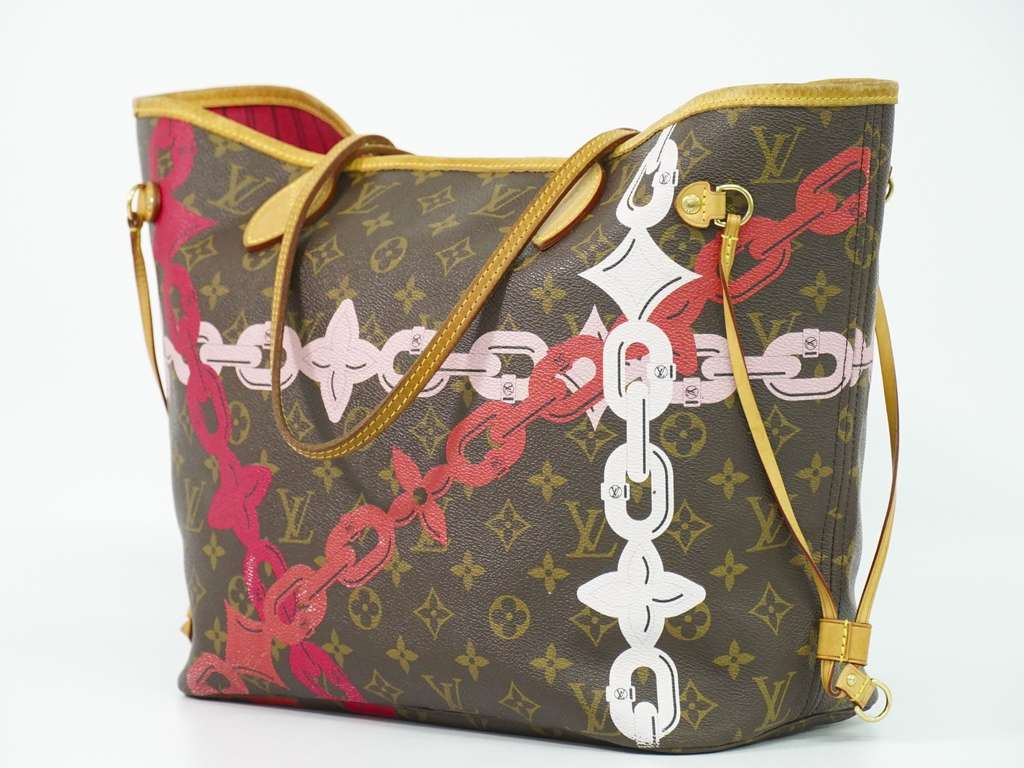 Louis Vuitton Neverfull NM Tote Brown Canvas Very good condition - Back View