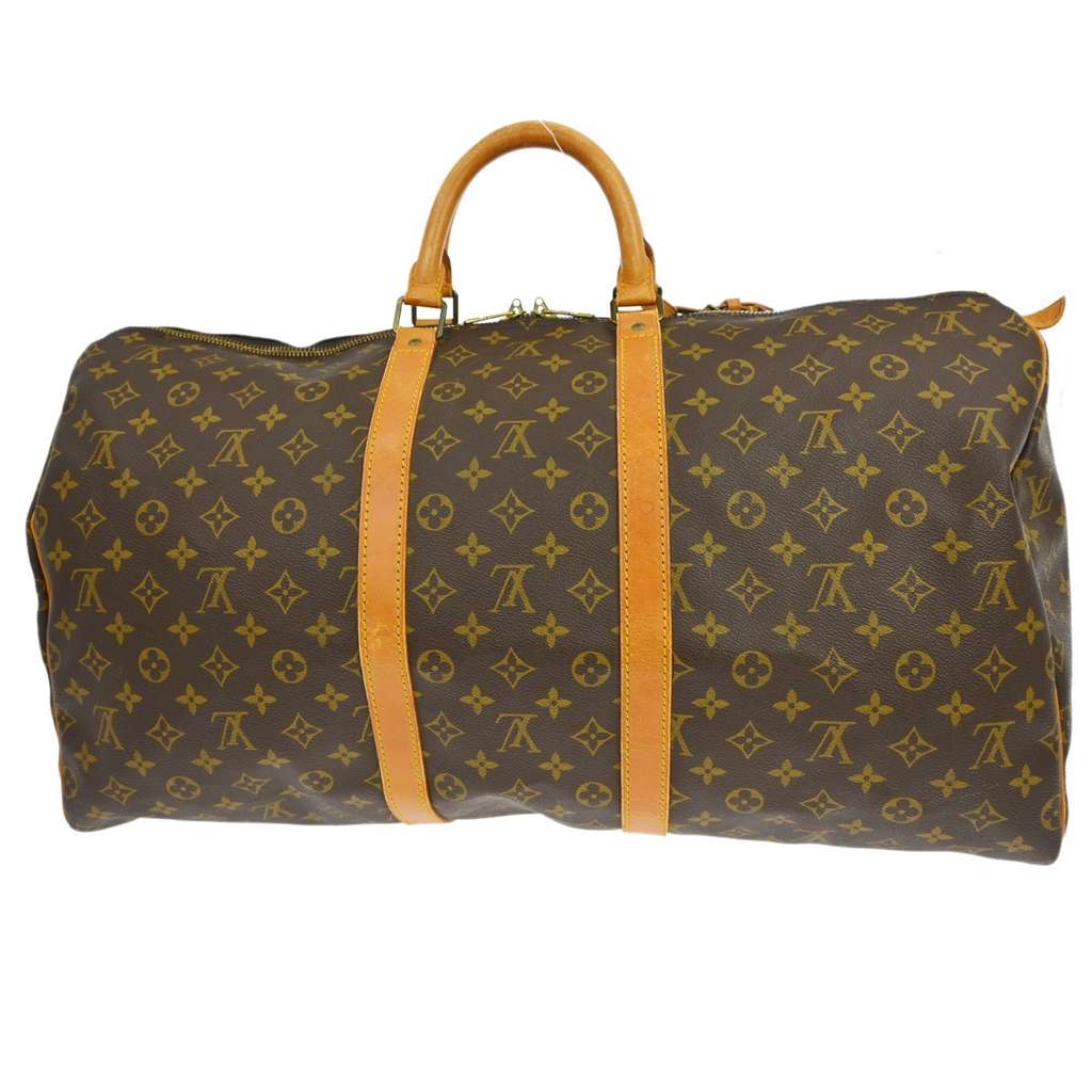 Louis Vuitton Keepall Bag Brown Canvas Very good condition - Back View