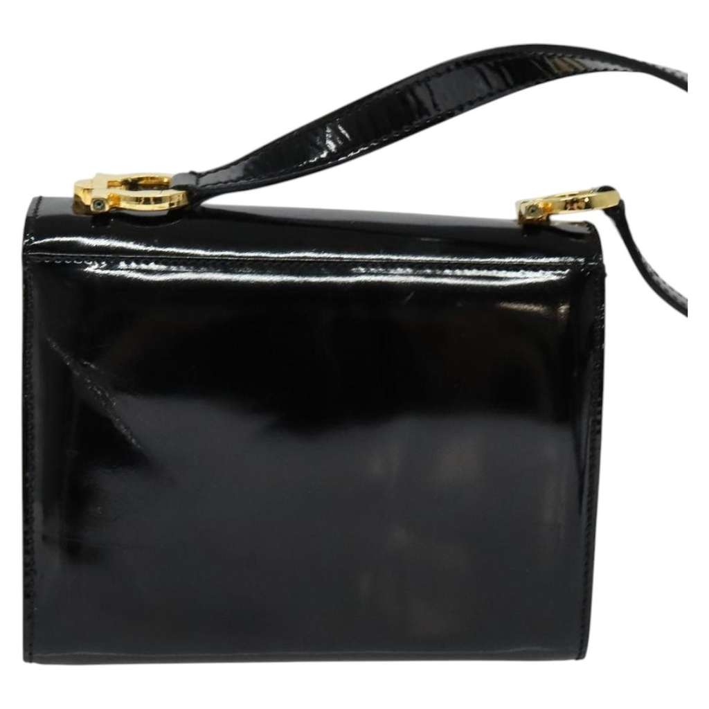 Salvatore Ferragamo Gancini Shoulder Bag Black Very good condition - Back View