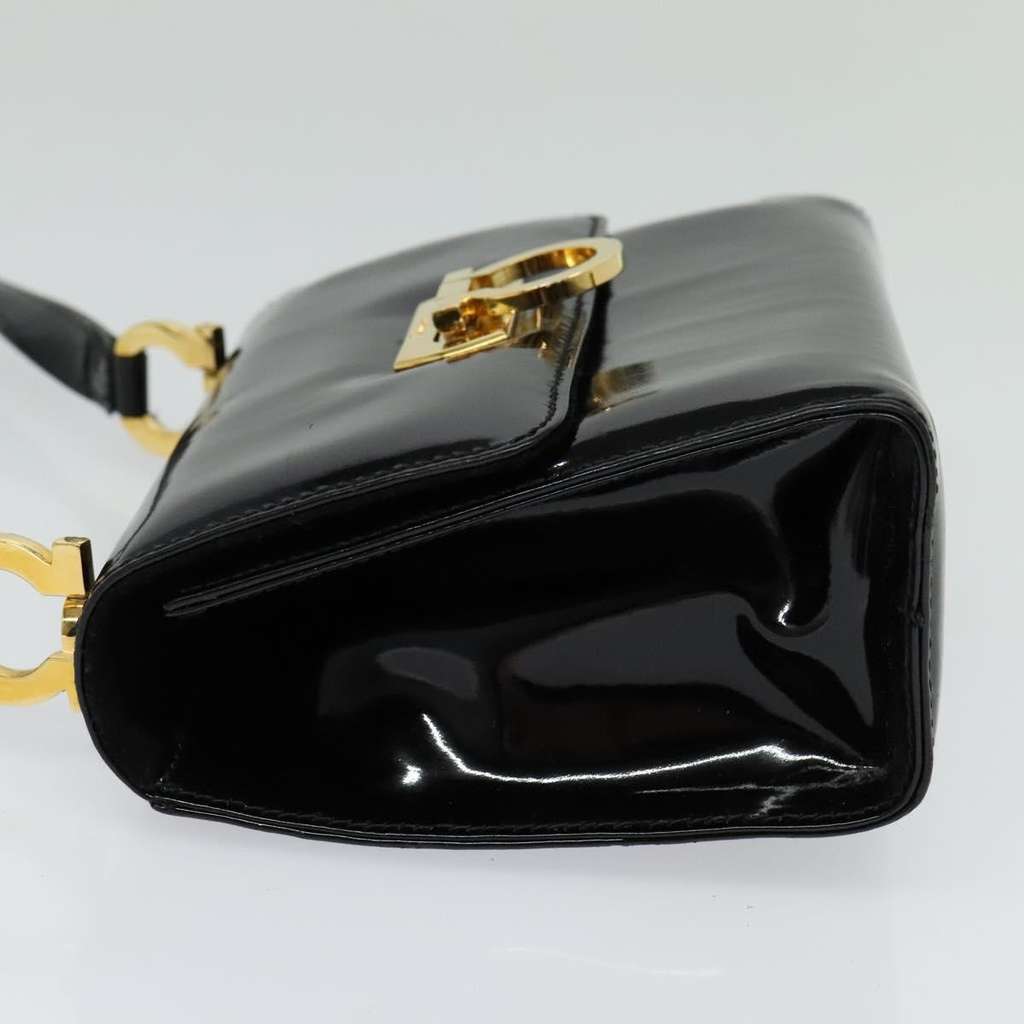 Salvatore Ferragamo Gancini Shoulder Bag Black Very good condition - Inside View
