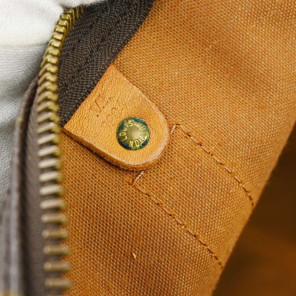 Louis Vuitton Keepall Bandouliere Bag Brown Canvas Good condition - Model View