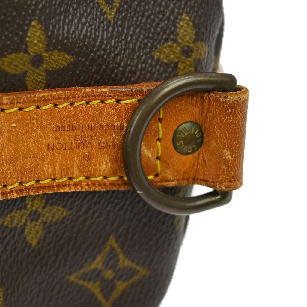 Louis Vuitton Keepall Bandouliere Bag Brown Canvas Good condition - Box View