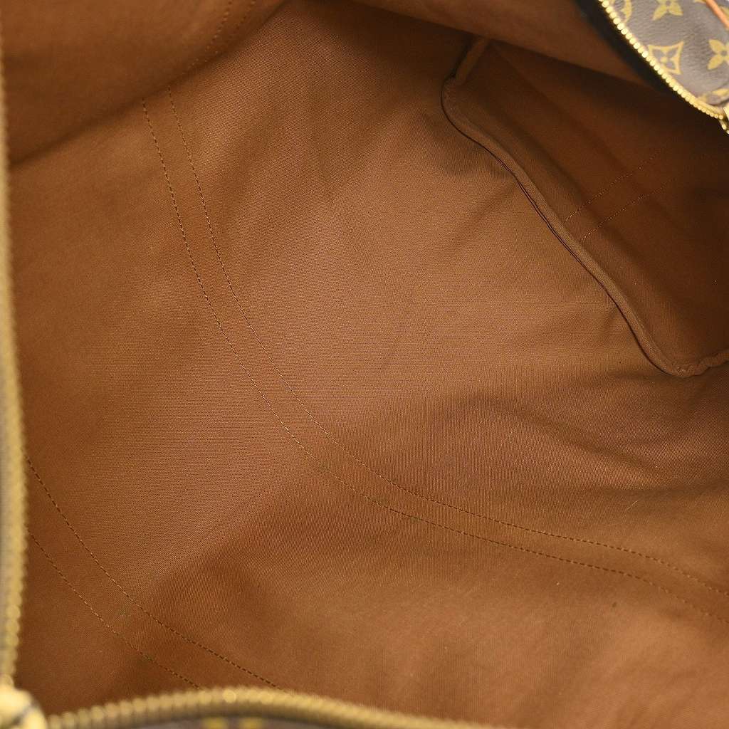 Louis Vuitton Keepall Bandouliere Bag Brown Canvas Very good condition - Inside View
