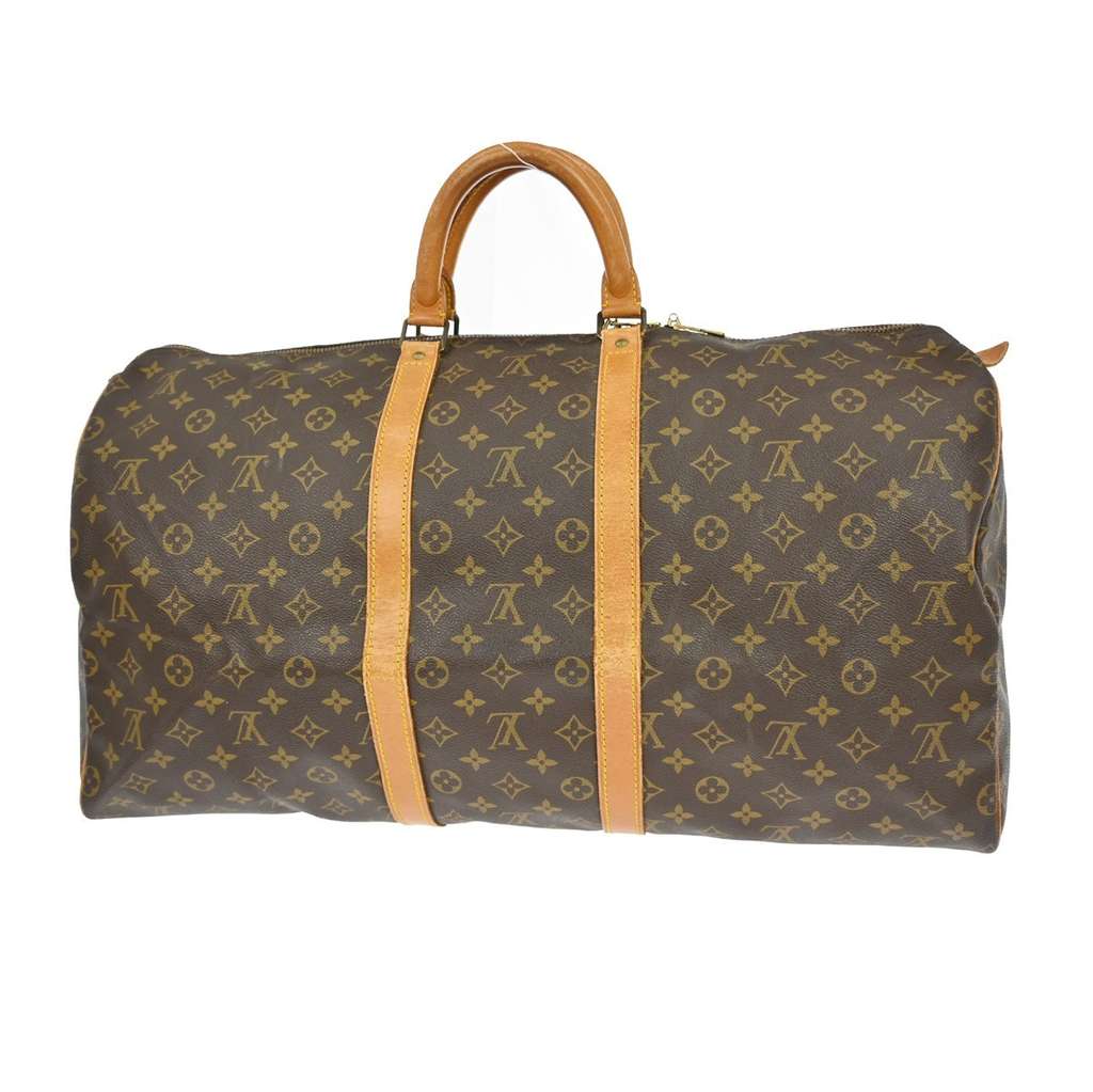 Louis Vuitton Keepall Bag Brown Canvas Good condition - Back View