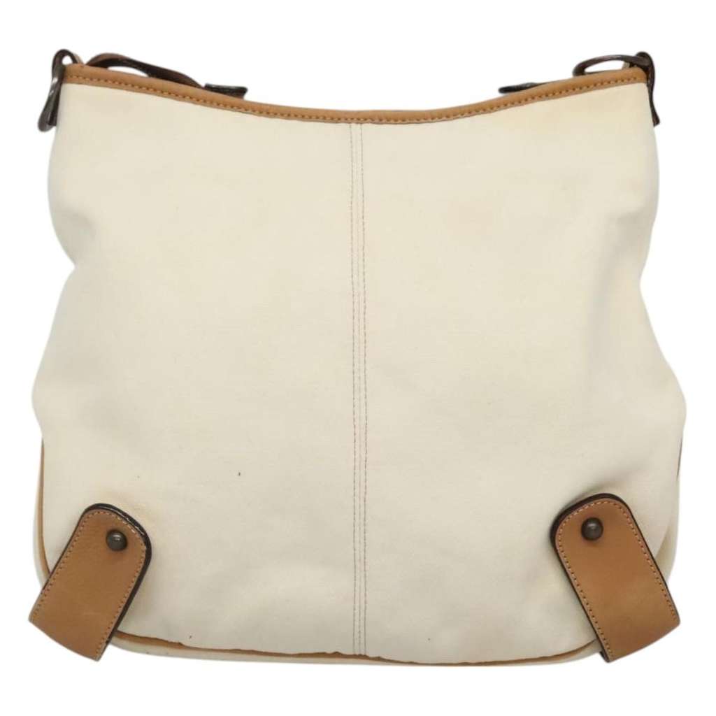 Burberry Blue Label shoulder bag White Canvas Very good condition - Back View