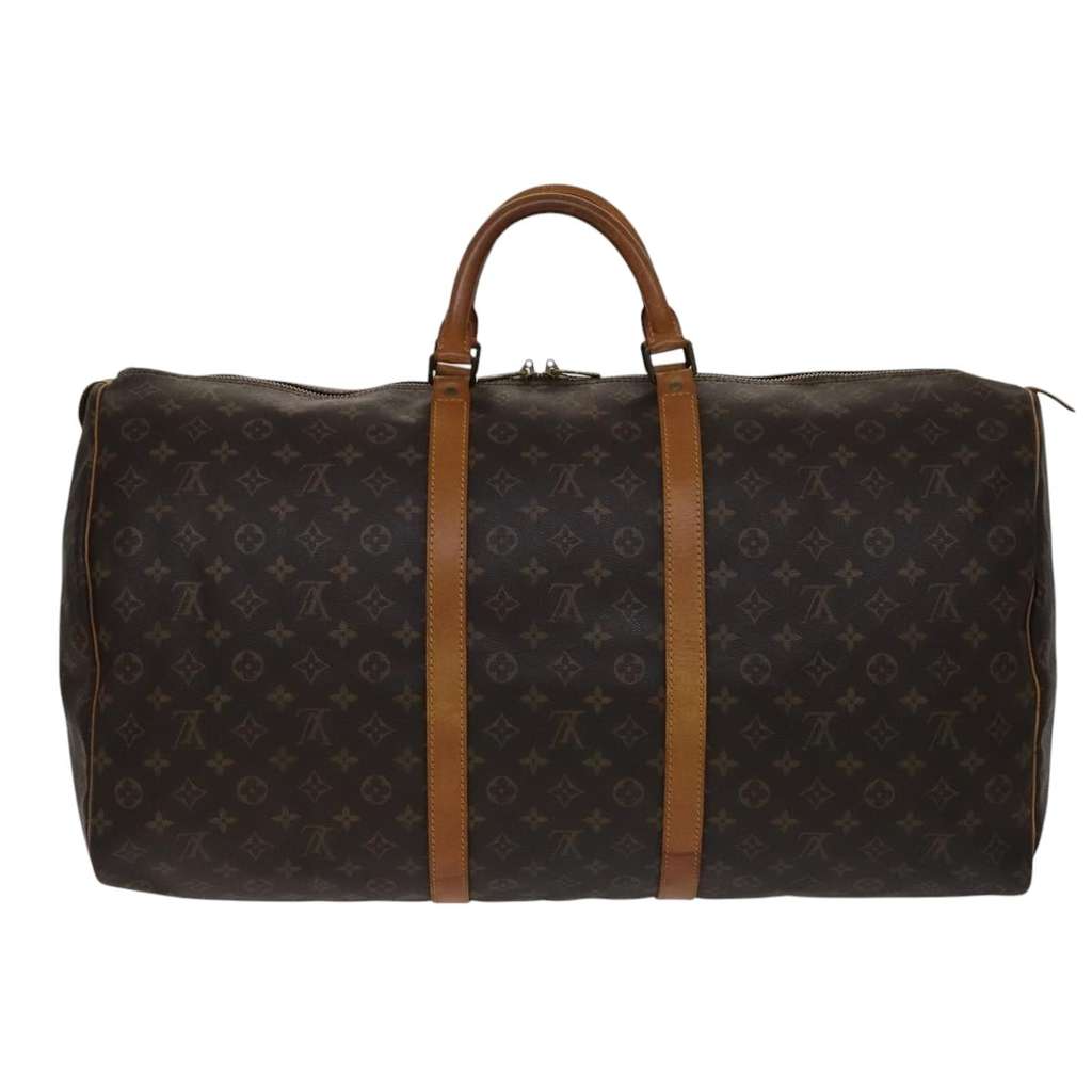 Louis Vuitton Keepall Bag Brown Canvas Good condition - Back View