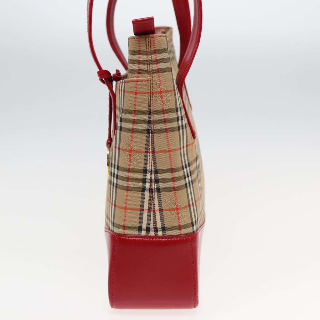 Burberry Nova Check Tote Beige Canvas Very good condition - Model View