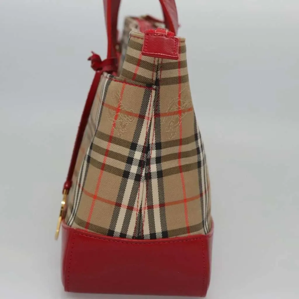 Burberry Nova Check Handbag Beige Canvas Good - Inside View