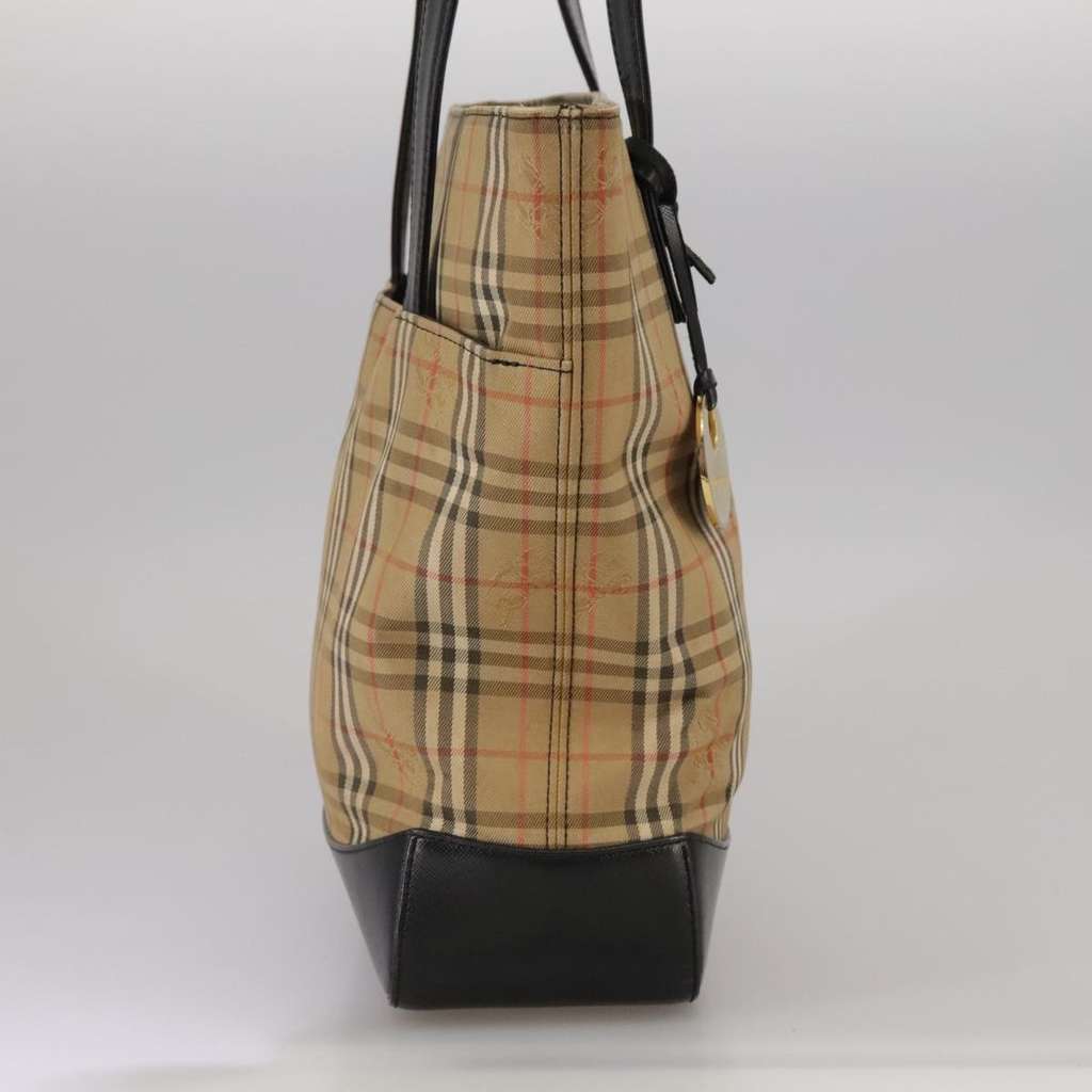Burberry Nova Check Tote Beige Canvas Very good condition - Model View
