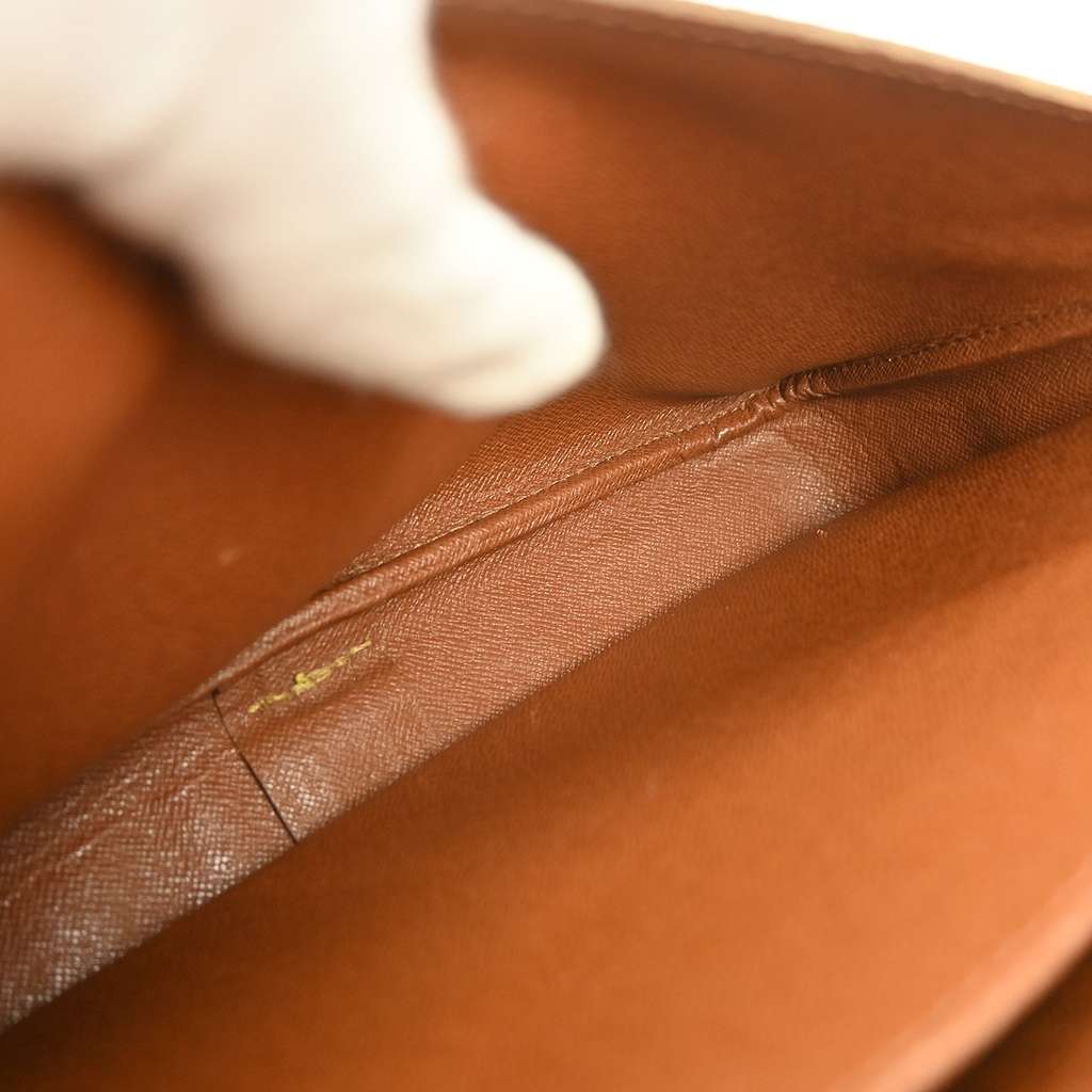 Louis Vuitton Cartouchiere Handbag Brown Canvas Good condition - Inside View