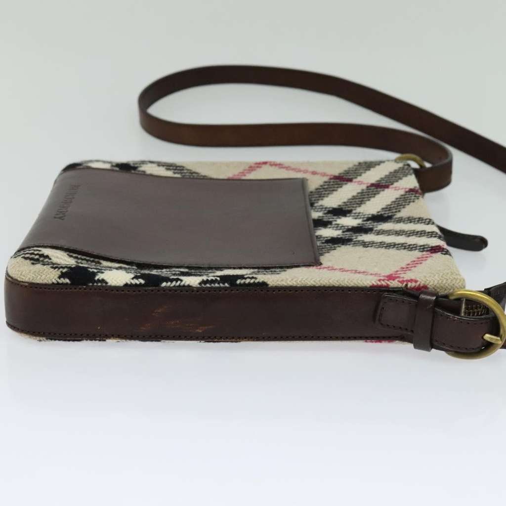 Burberry Nova check Shoulder bag Beige Canvas Good condition - Model View