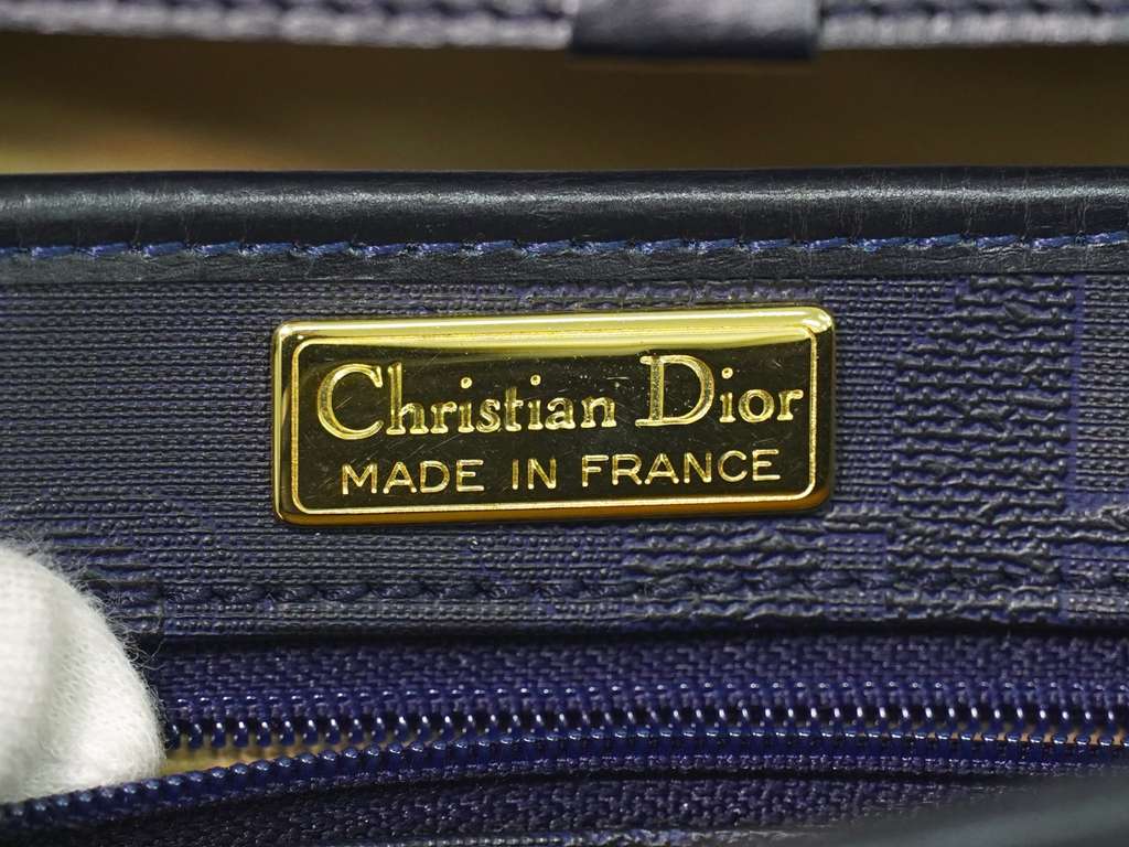 Christian Dior Trotter shoulder bag Navy Canvas Very good condition - Model View