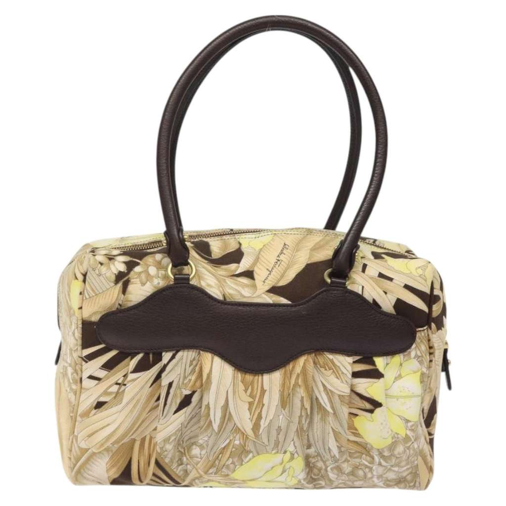 Salvatore Ferragamo Gancini Shoulder Bag Other Canvas Very good condition - Back View