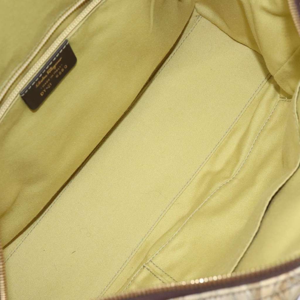 Salvatore Ferragamo Gancini Shoulder Bag Other Canvas Very good condition - Box View