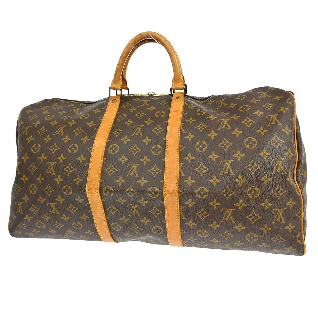 Louis Vuitton Keepall Bag Brown Canvas Good condition - Back View