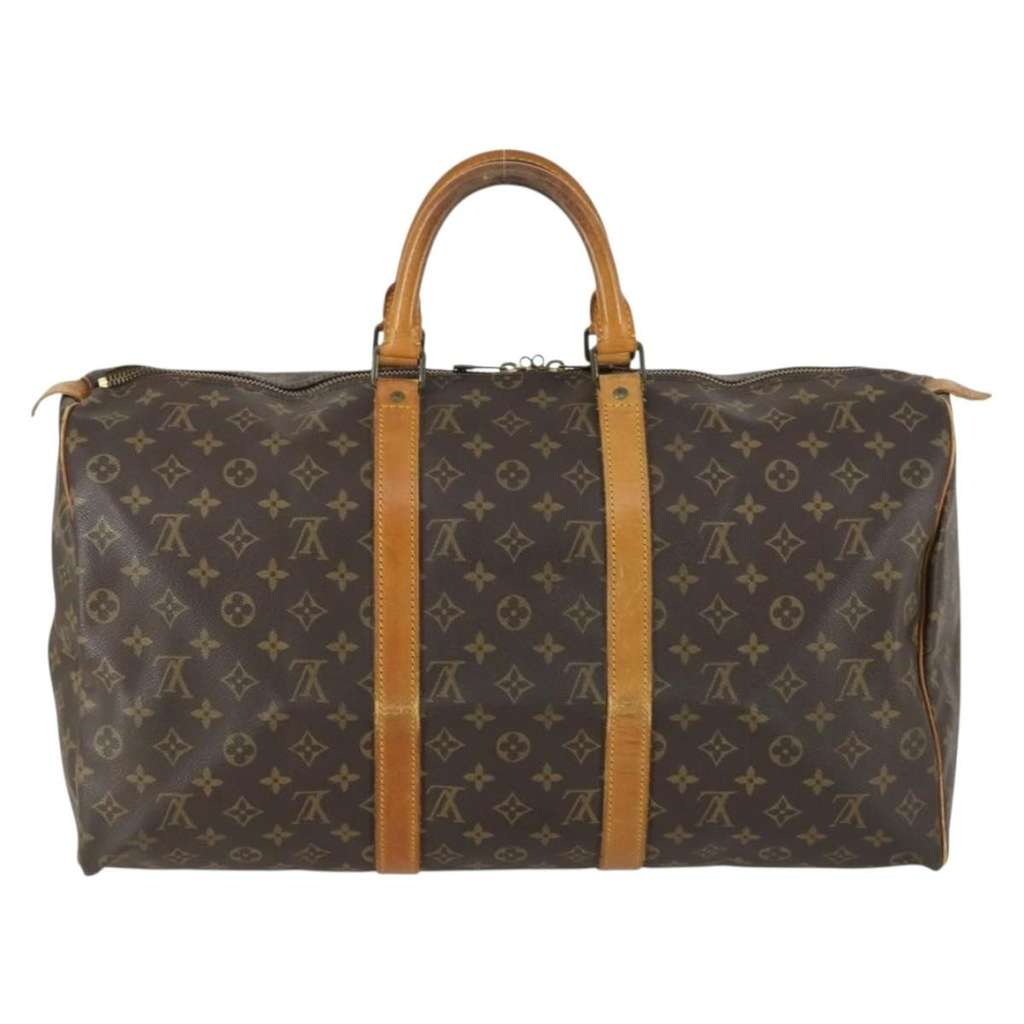 Louis Vuitton Keepall Bag Brown Canvas Good condition - Back View
