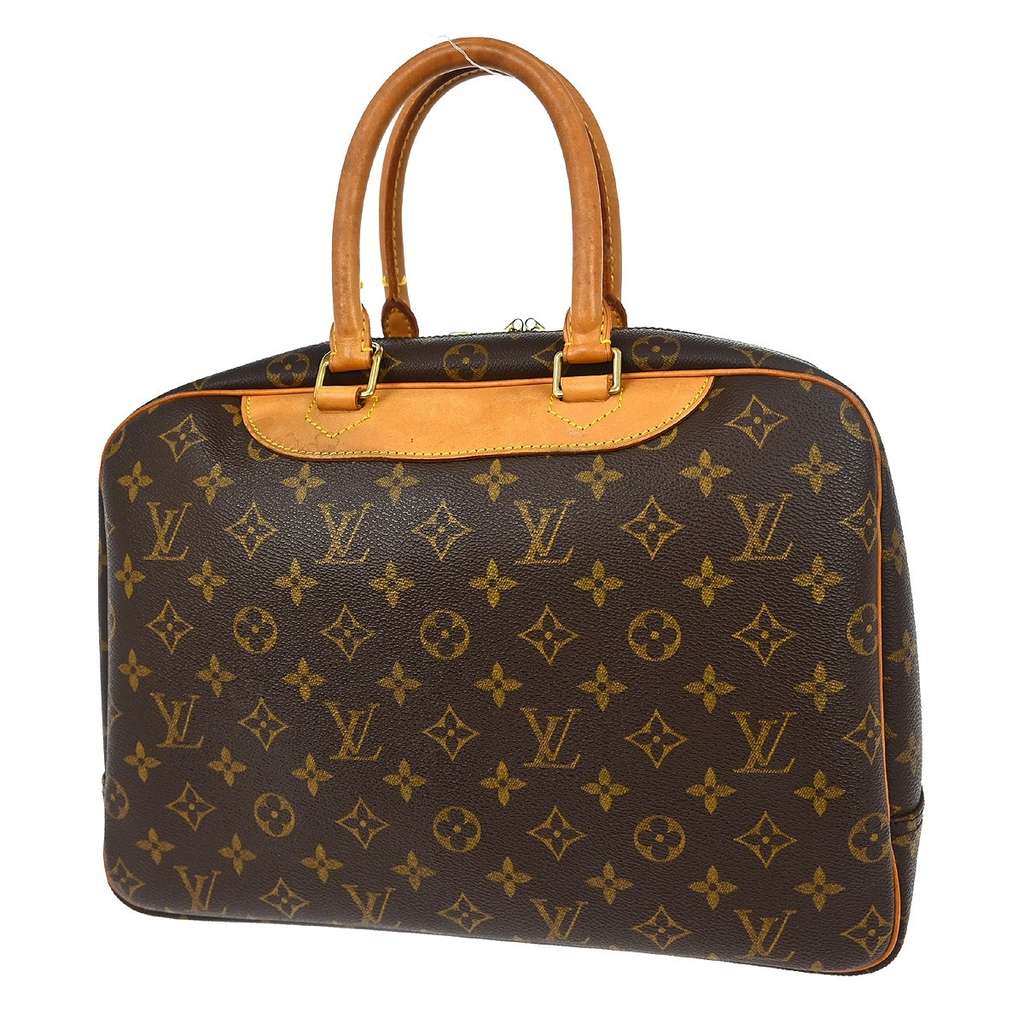 Louis Vuitton Deauville Handbag Brown Canvas Very good condition - Back View