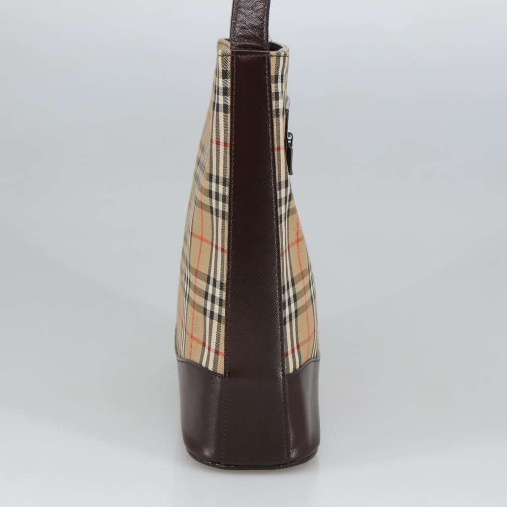 Burberry Nova check Shoulder bag Beige Canvas Good condition - Inside View