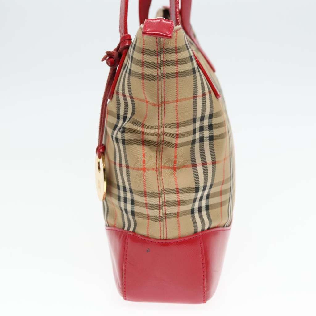 Burberry Nova Check Tote Beige Canvas Good condition - Model View