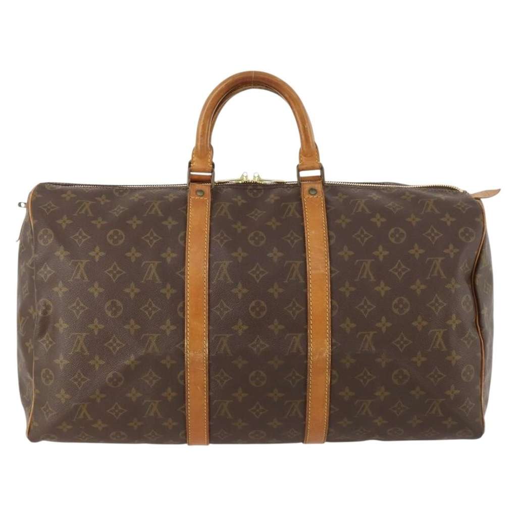 Louis Vuitton Keepall Bag Brown Canvas Good condition - Back View