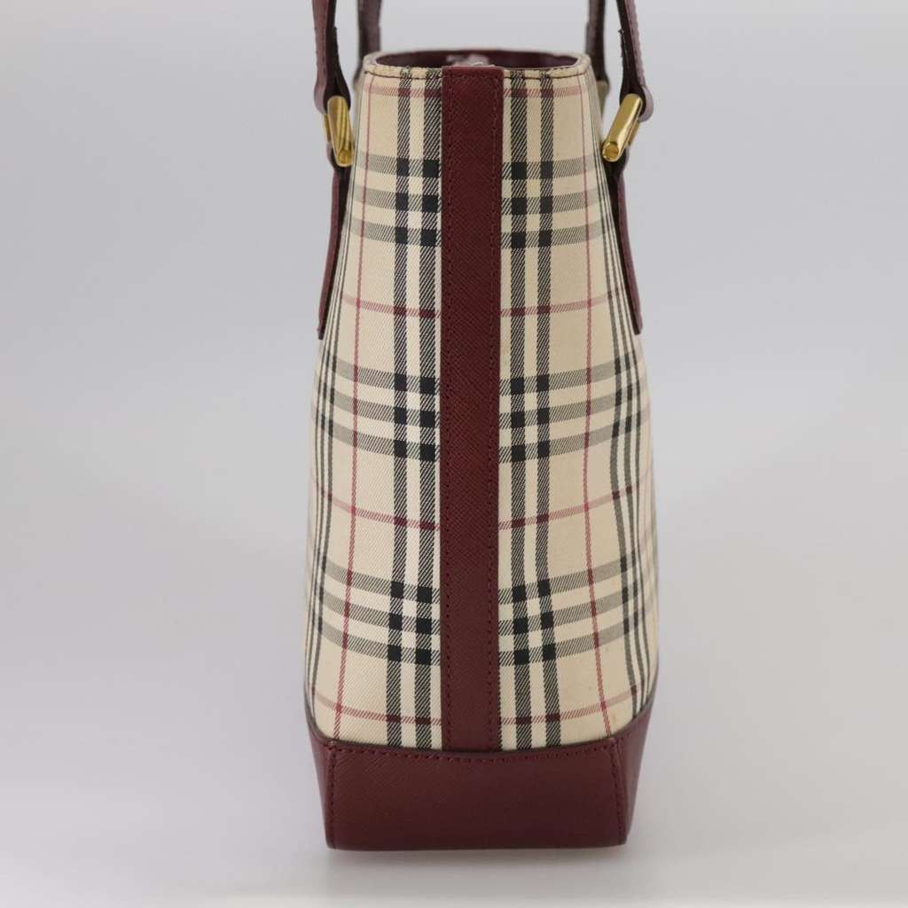 Burberry Nova Check Tote Beige Canvas Very good condition - Model View