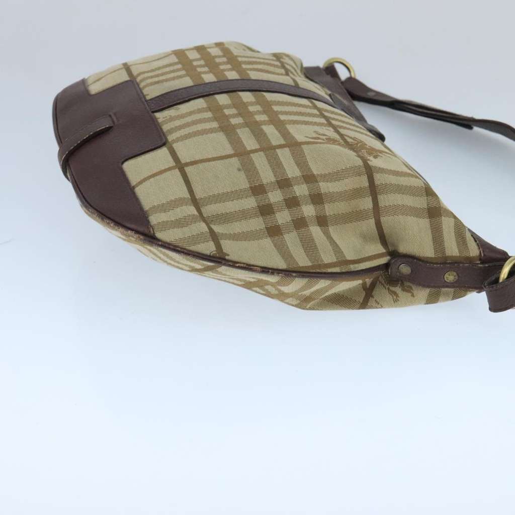 Burberry Nova check Shoulder bag Beige Canvas Good condition - Inside View