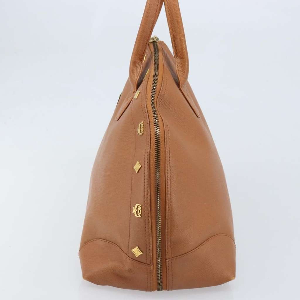 Mcm Vintage handbag Brown Leather Good condition - Model View