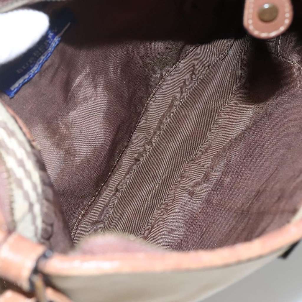 Burberry Blue Label shoulder bag Beige Canvas Good condition - Box View