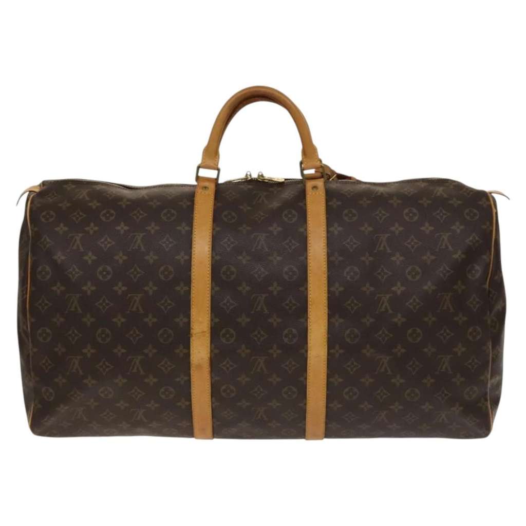 Louis Vuitton Keepall Bag Brown Canvas Good condition - Back View