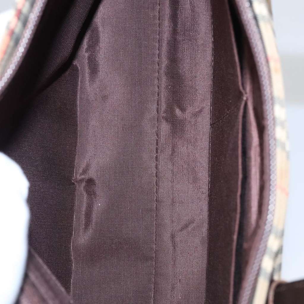 Burberry Nova Check Handbag Beige Canvas Good condition - Box View