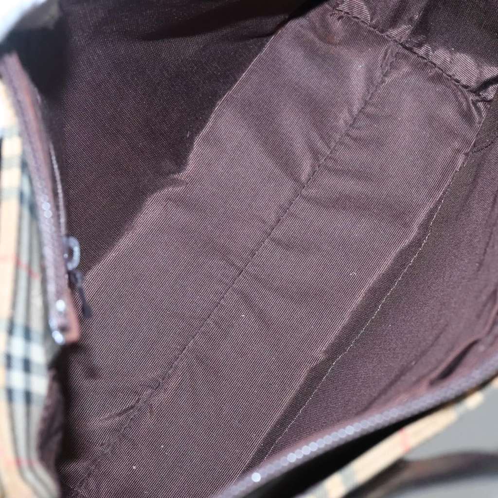 Burberry Nova Check Handbag Beige Canvas Very good condition - Box View