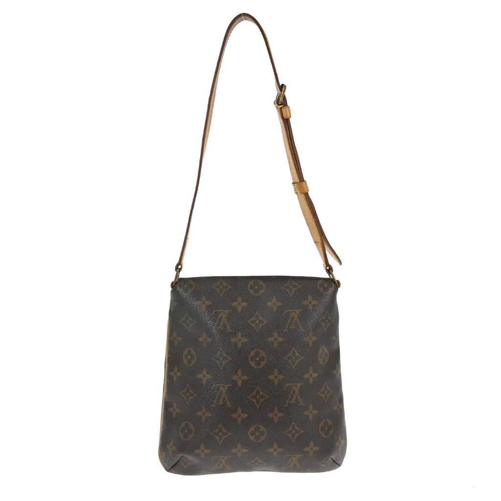 Louis Vuitton Musette Salsa Handbag Brown Canvas Good condition - Back View