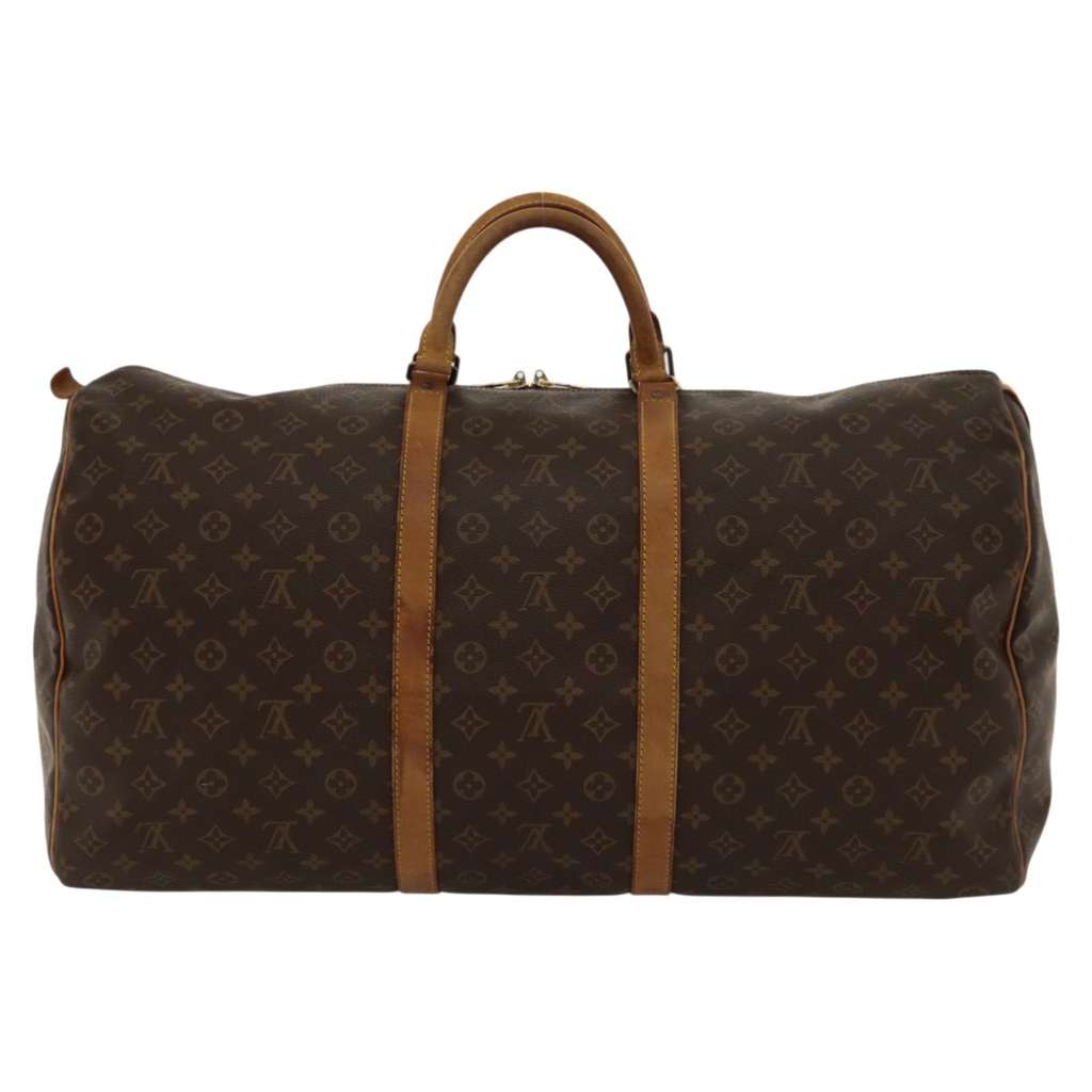 Louis Vuitton Keepall Bag Brown Canvas Good condition - Back View