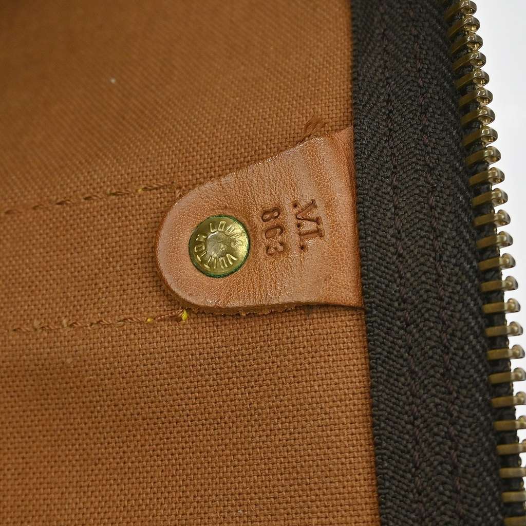 Louis Vuitton Keepall Bag Brown Leather Good condition - Box View