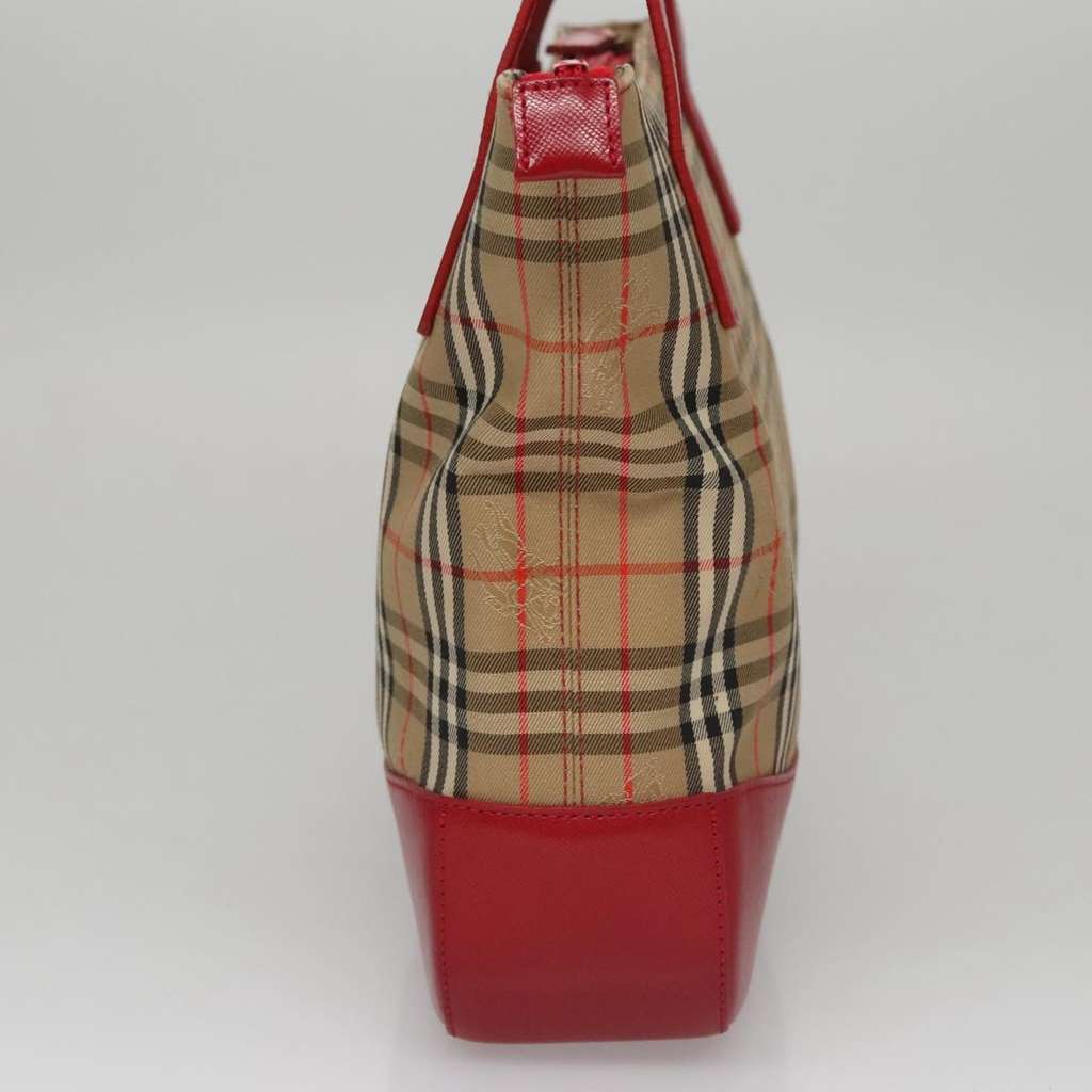 Burberry Nova Check Tote Beige Canvas Very good condition - Model View