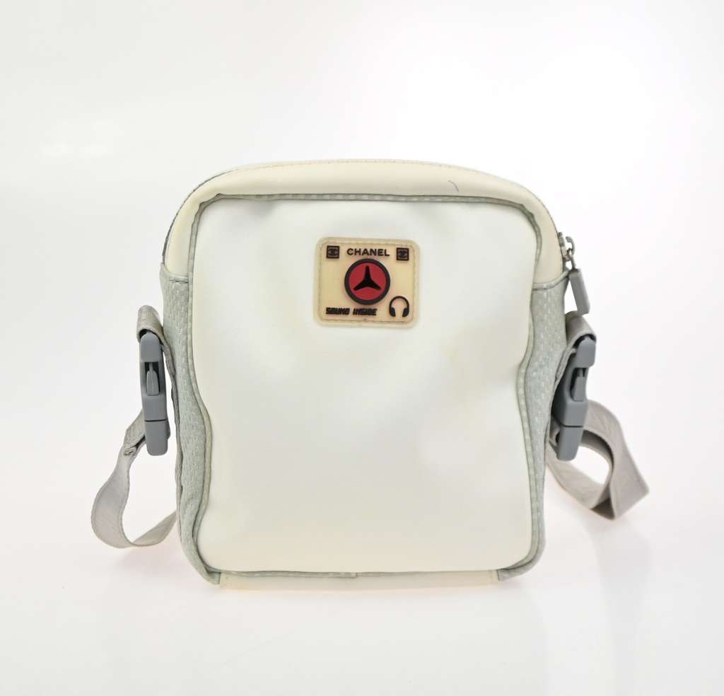 Chanel Travel Line Crossbody Bag White Very good condition - Back View