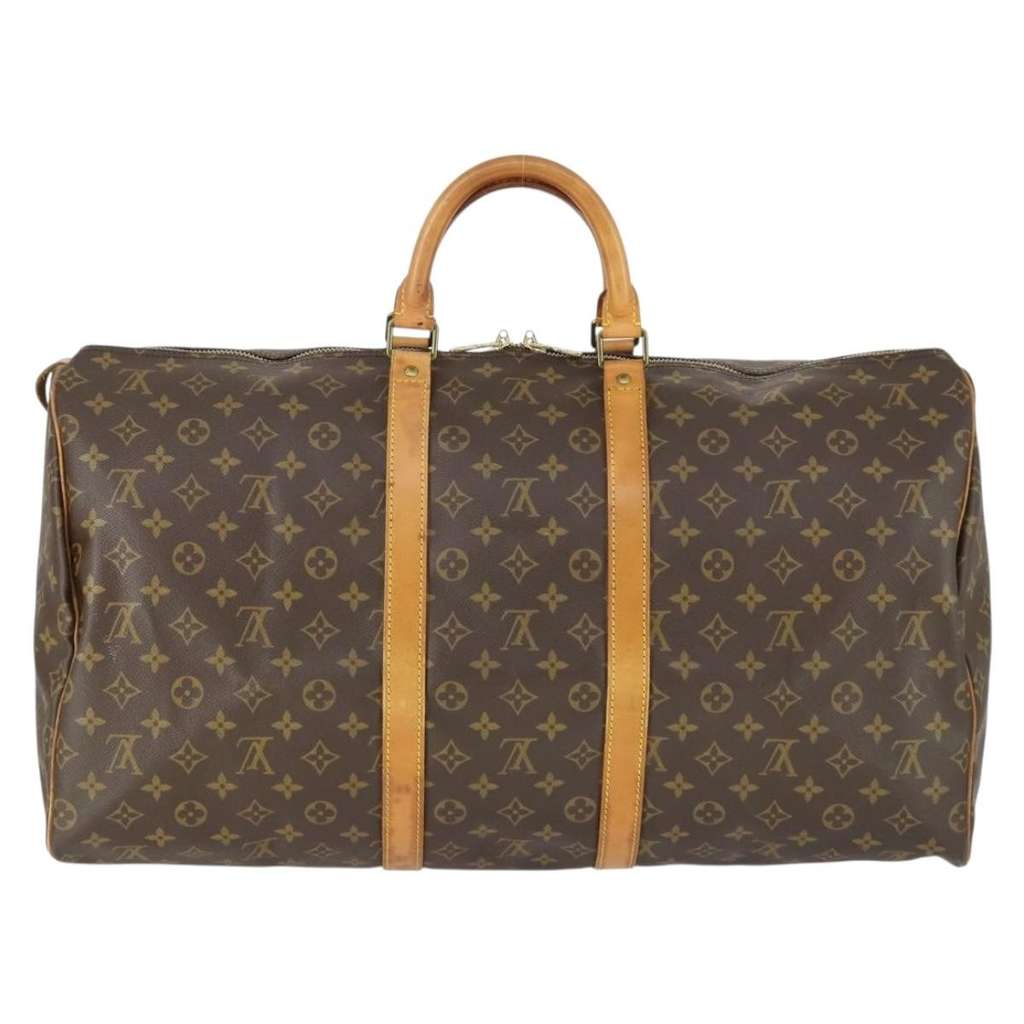 Louis Vuitton Keepall Bag Brown Canvas Good condition - Back View