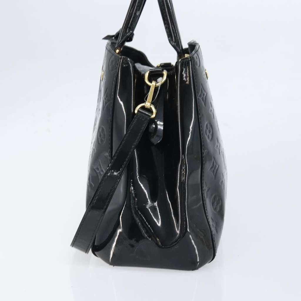 Louis Vuitton Montaigne Handbag Black Very good condition - Inside View