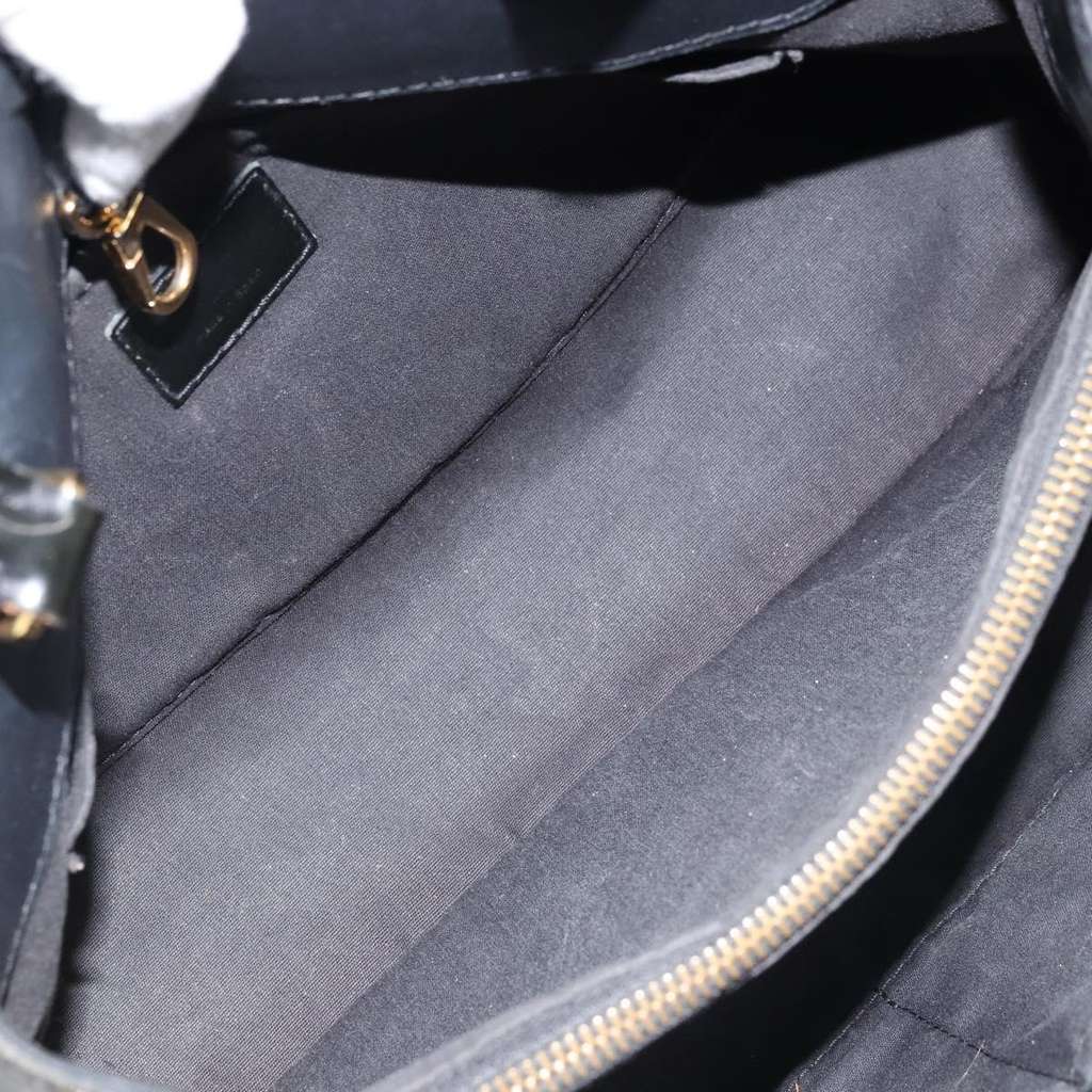 Louis Vuitton Montaigne Handbag Black Very good condition - Box View