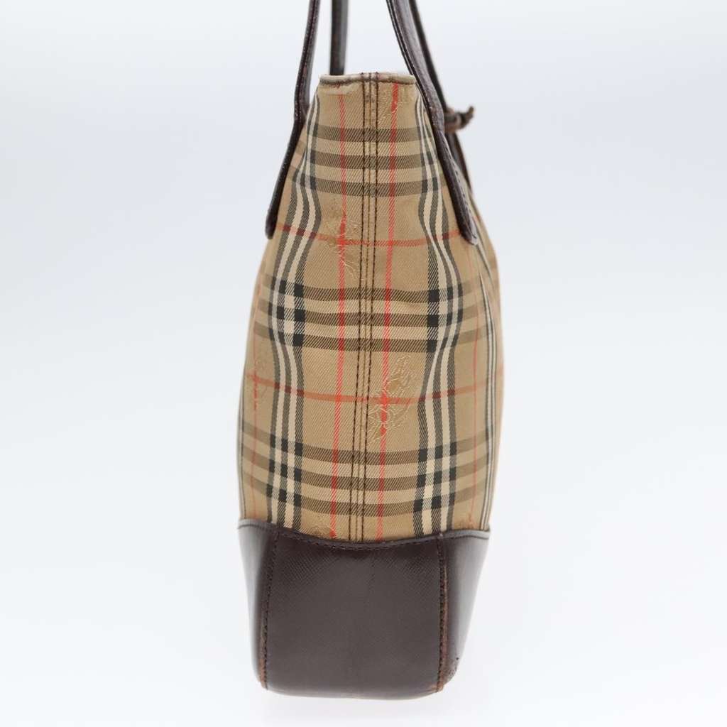 Burberry Nova Check Tote Beige Canvas Good condition - Model View