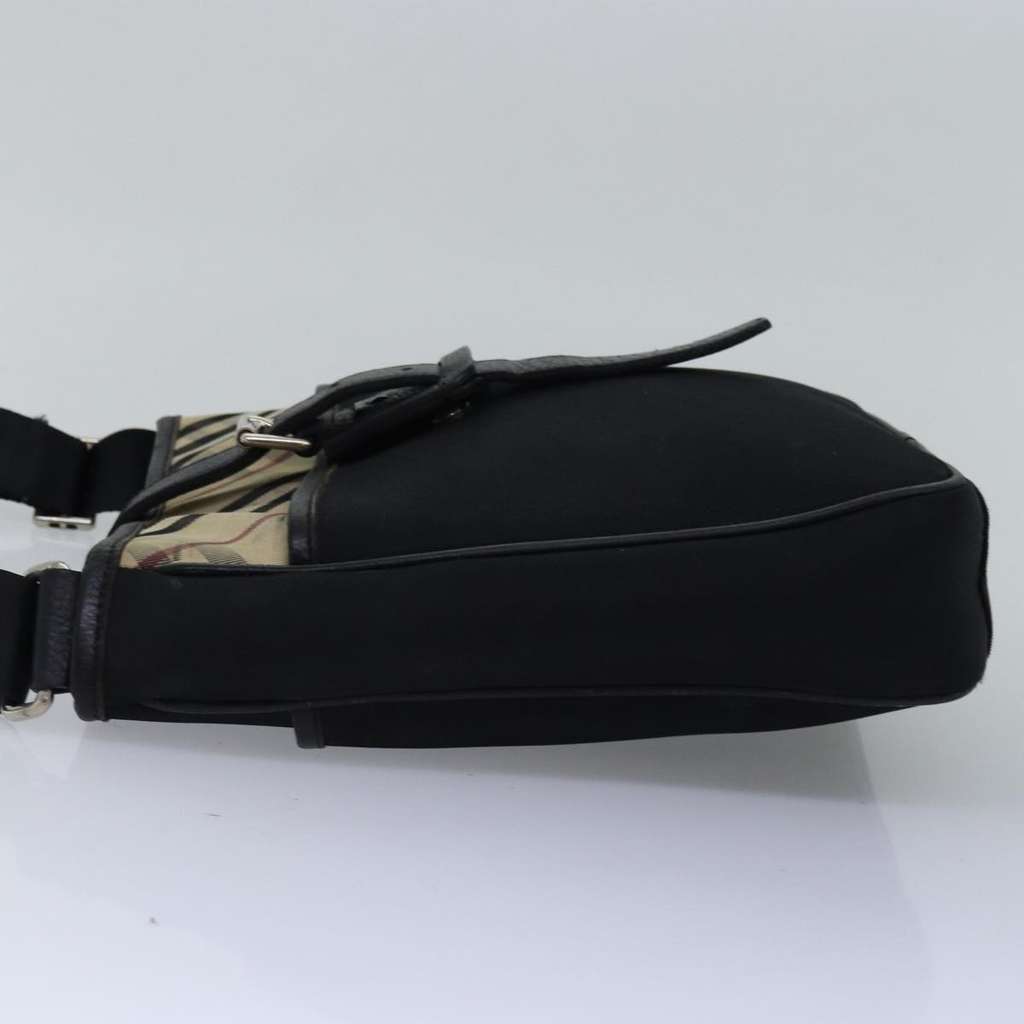 Burberry Nova check Shoulder bag Black Canvas Good condition - Inside View