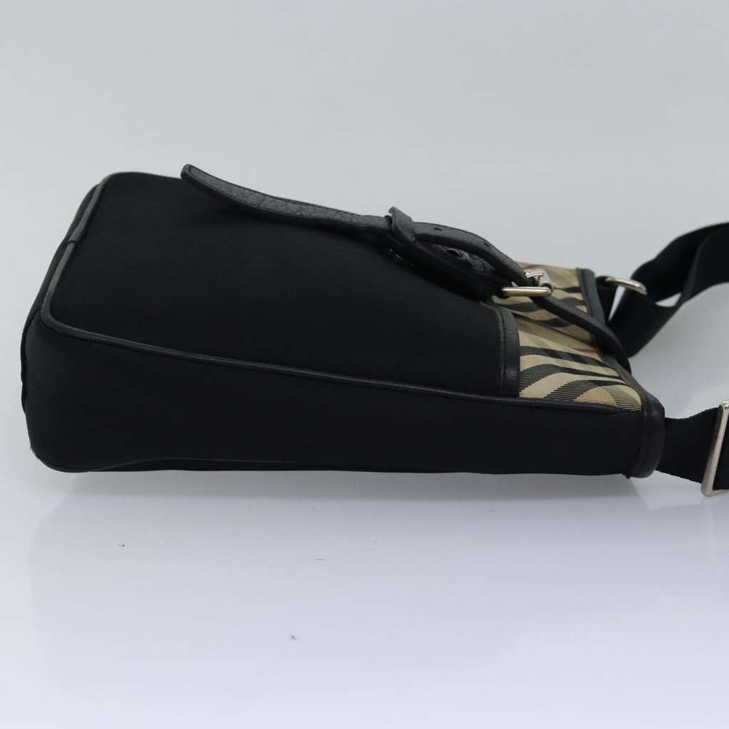 Burberry Nova check Shoulder bag Black Canvas Good condition - Model View