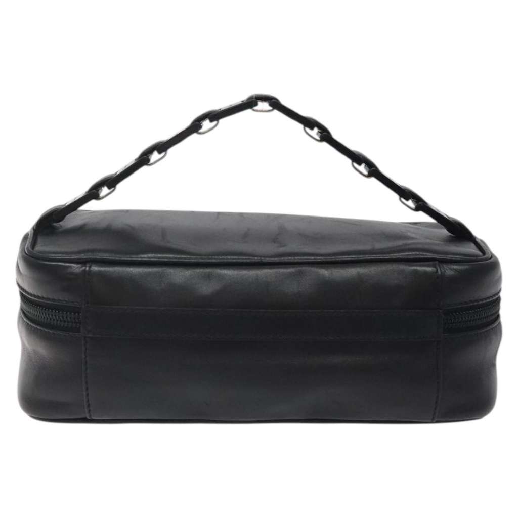 Salvatore Ferragamo Vala Clutch bag Black Leather Very good condition - Back View