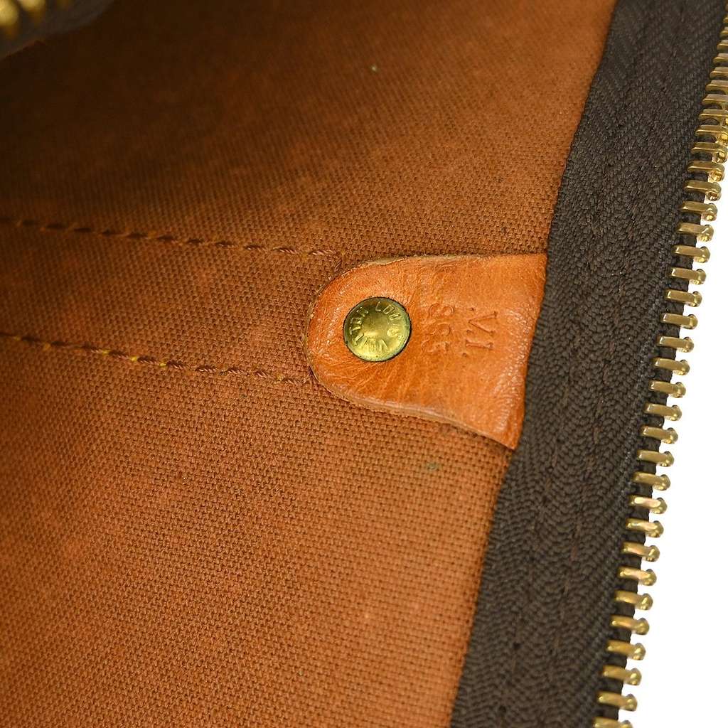Louis Vuitton Keepall Bag Brown Canvas Good condition - Model View