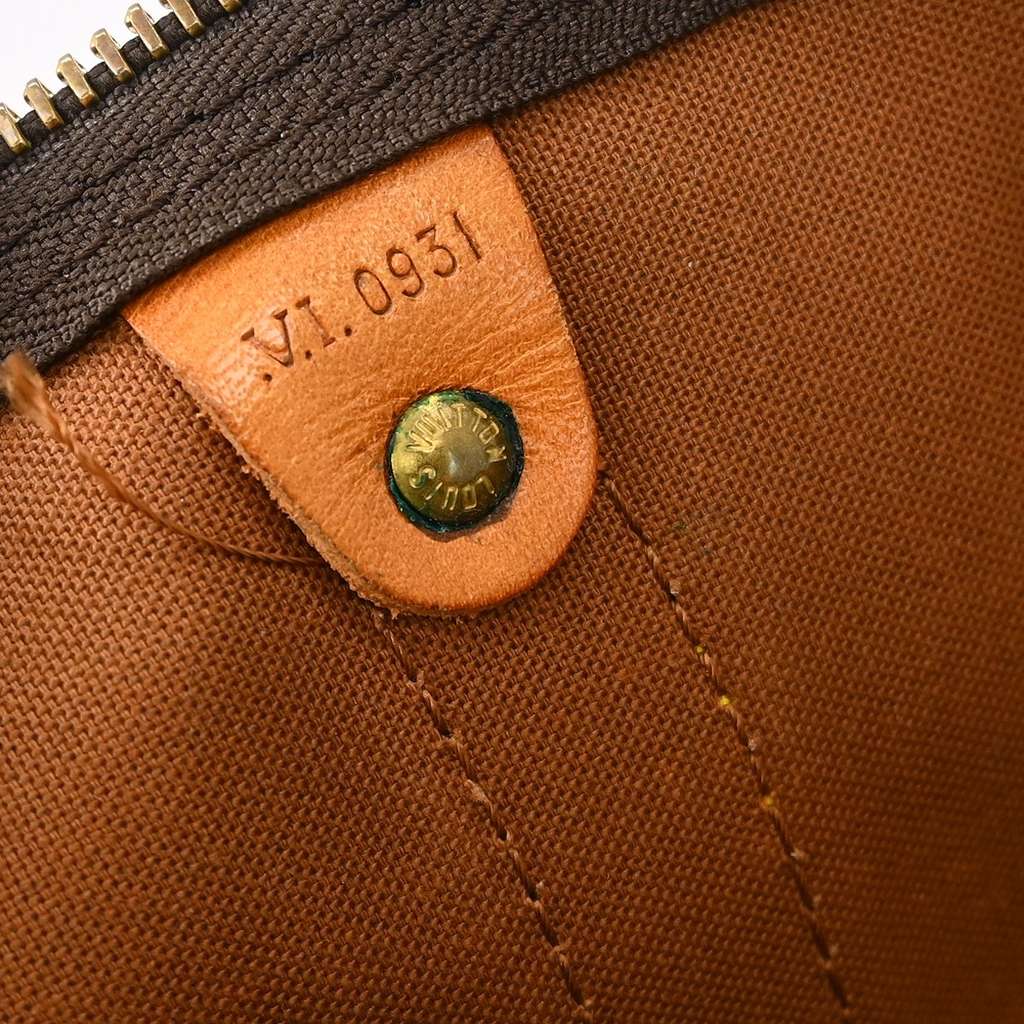 Louis Vuitton Keepall Bandouliere Bag Brown Canvas Good condition - Model View