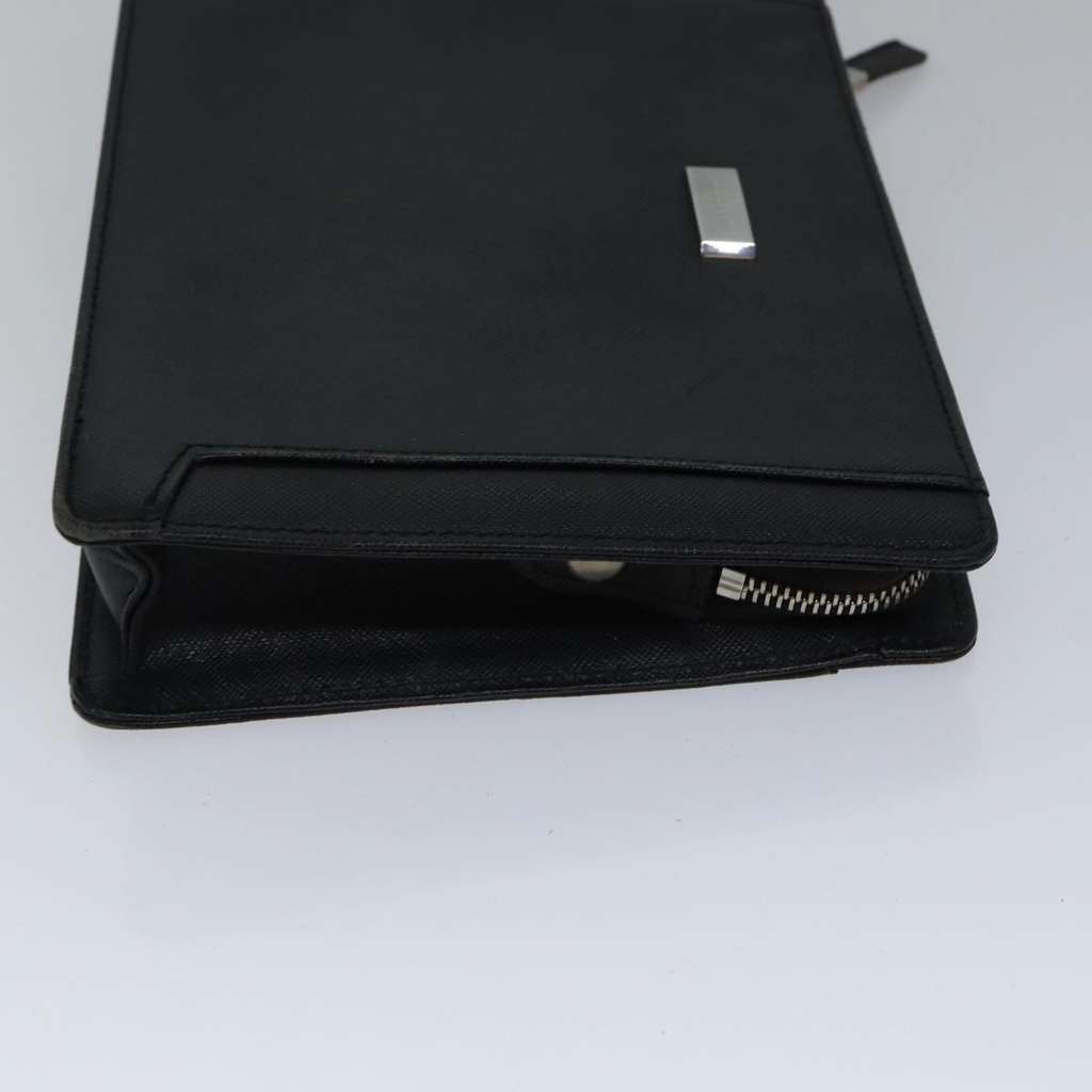 Burberry Vintage Pouch Black Leather Very good condition - Inside View