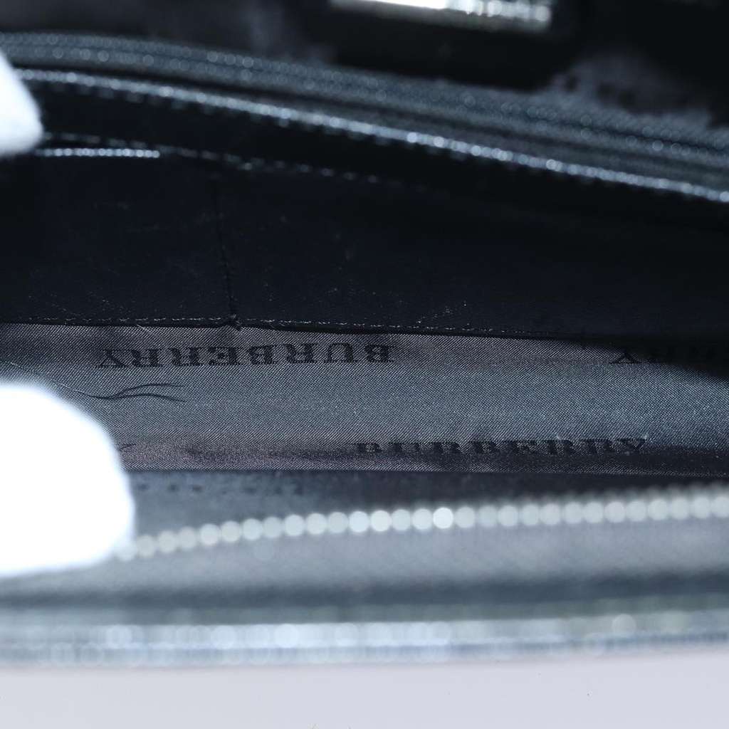 Burberry Vintage Pouch Black Leather Very good condition - Box View