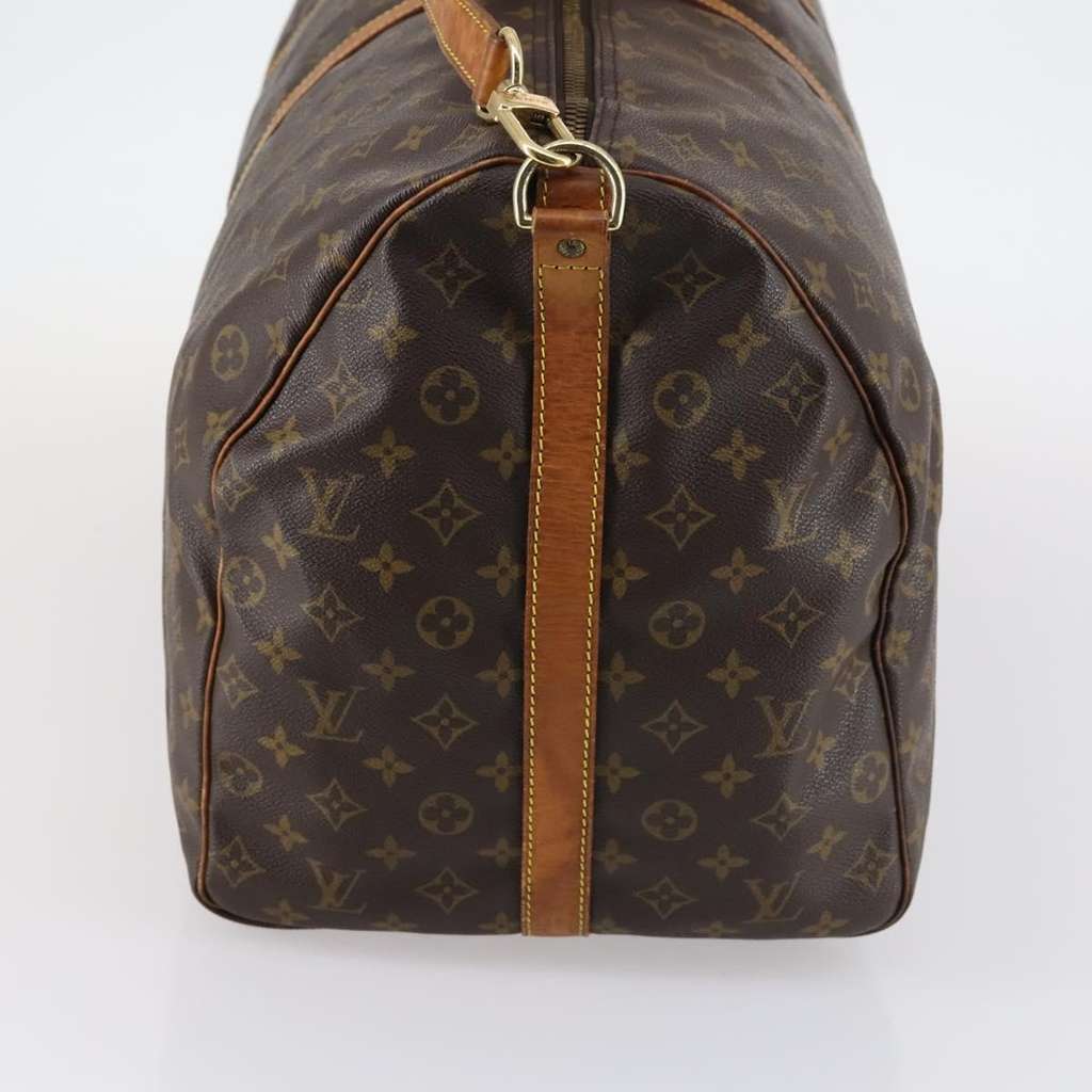 Louis Vuitton Keepall Bandouliere Bag Brown Canvas Good condition - Model View