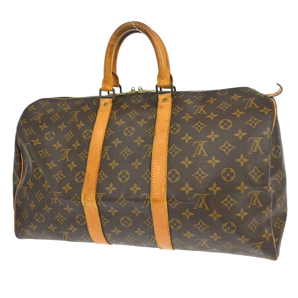 Louis Vuitton Keepall Bag Brown Canvas Good condition - Back View