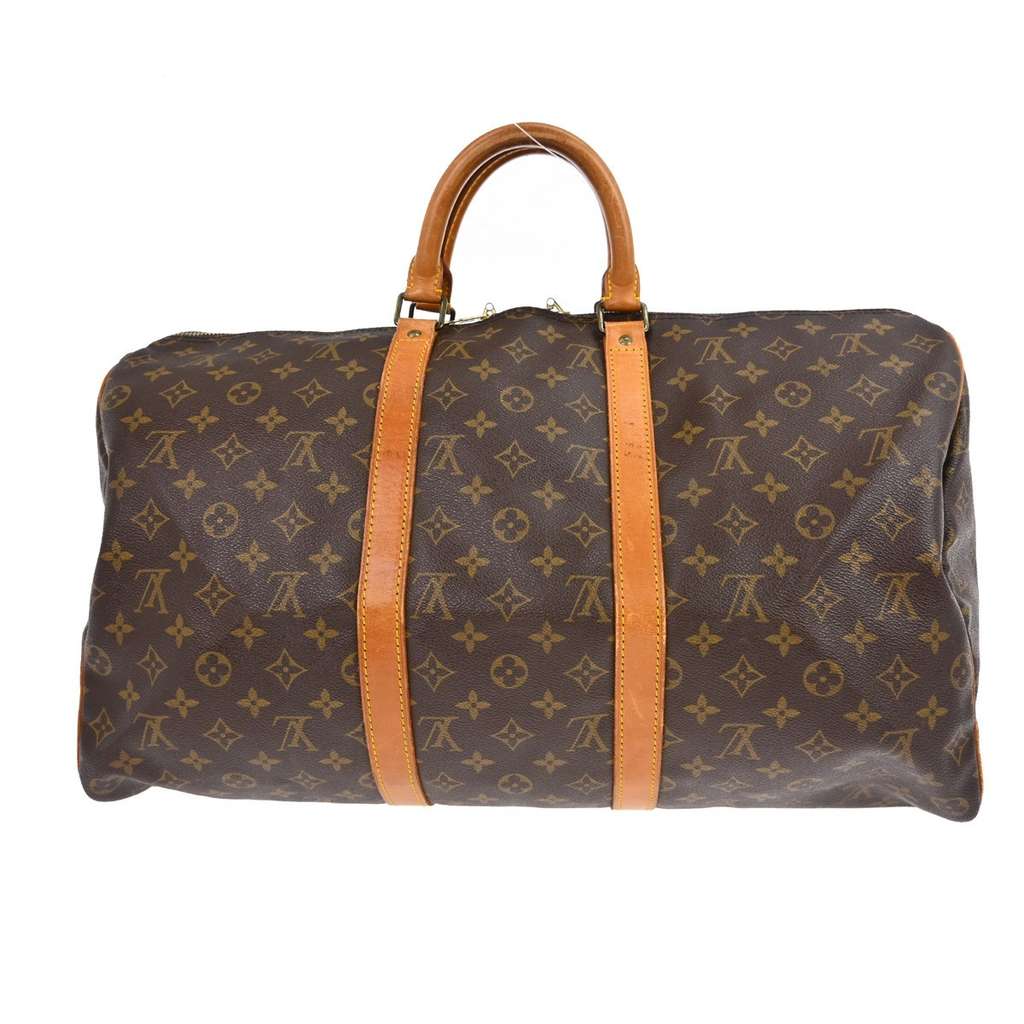 Louis Vuitton Keepall Bag Brown Canvas Very good condition - Back View